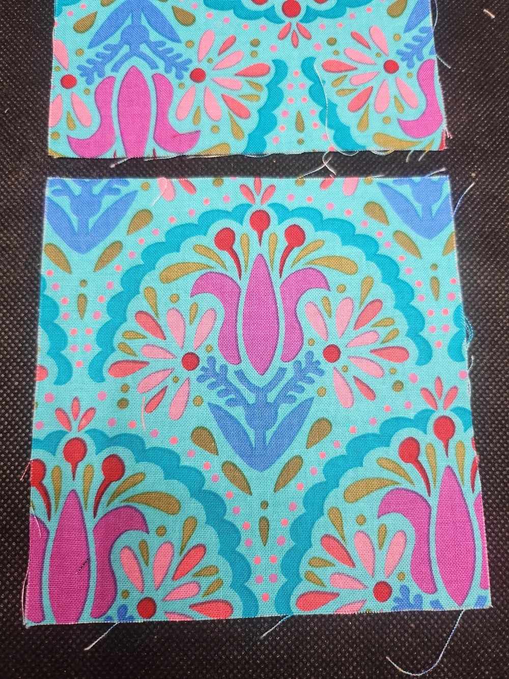 2 4.75 inch precut cotton fabric squares
